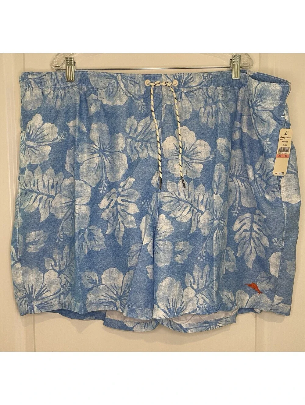 Tommy Bahama Men's Relax Blue Swim Trunks 3XB with 3 Pockets *NWT*